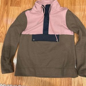 EUC LL BEAN signature brushed back anorak sweatshirt